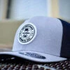 Headbanger Exclusive Flexfit Snapback Hat: Silver With White Circle Badge 2 Headbanger Exclusive Flexfit Snapback Hat: Silver With White Circle Badge -Baseball Shop 1 55c0932d 08c2 4628 8325 0b07fcb5ff9f