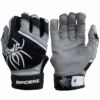 2022 Spiderz PRO Model Batting Gloves: Black/Grey -Baseball Shop 2022SpiderzPRO Black White