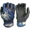 2023 Spiderz Pro Model Batting Gloves: Navy Blue/White 2 2023 Spiderz Pro Model Batting Gloves: Navy Blue/White -Baseball Shop 2023SpiderzProModelBattingGloves Navy White Title