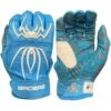 2023 Spiderz HYBRID Batting Gloves: Columbia Blue/White 1 2023 Spiderz HYBRID Batting Gloves: Columbia Blue/White -Baseball Shop 22CarolinaWhite