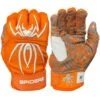 2023 Spiderz HYBRID Batting Gloves: Orange/White 1 2023 Spiderz HYBRID Batting Gloves: Orange/White -Baseball Shop 22OrangeWhite