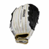 Wilson A500 SIREN 11.5" Youth Fastpitch Softball Glove: WTA05LF20115 -Baseball Shop A05LF2011 0 Siren 115 Black White MetallicGold Back
