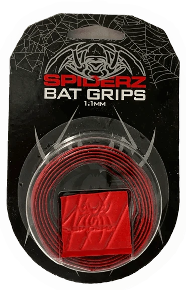 Spiderz Bat Grip (1.1 MM) - RED/RED 3 Spiderz Bat Grip (1.1 MM) - RED/RED