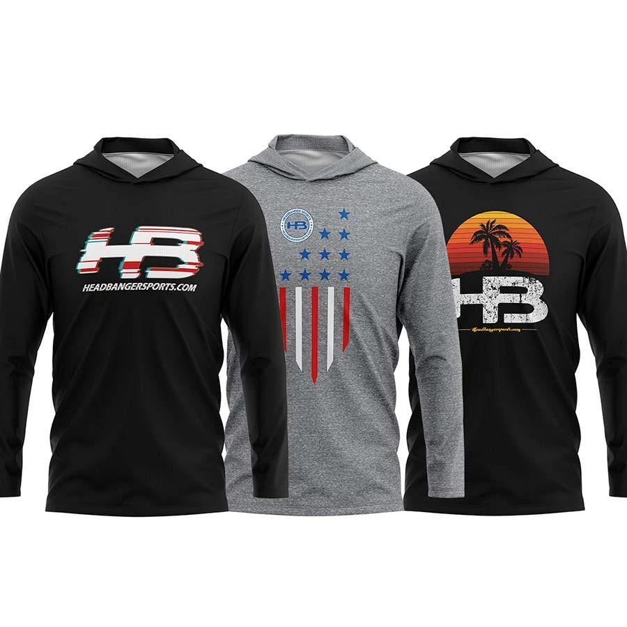 Headbanger Sports Exclusive Ultra Lightweight Long Sleeve Hoodies: Lifestyle Series 3 Headbanger Sports Exclusive Ultra Lightweight Long Sleeve Hoodies: Lifestyle Series
