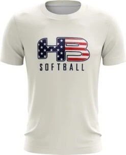 Headbanger Sports Exclusive " HB Sports Softball" Short Sleeve Jersey -Baseball Shop CreamSoftball