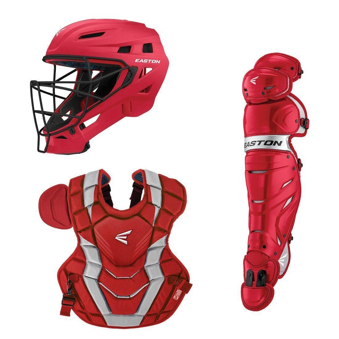Easton Elite X Catcher's Box Set (Adult, Intermediate & Youth): Red 3 Easton Elite X Catcher's Box Set (Adult, Intermediate & Youth): Red