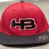 HB Sports Exclusive ES474 Fitted Baseball And Softball Hat: "Red Hat" -Baseball Shop Hats Red Hat