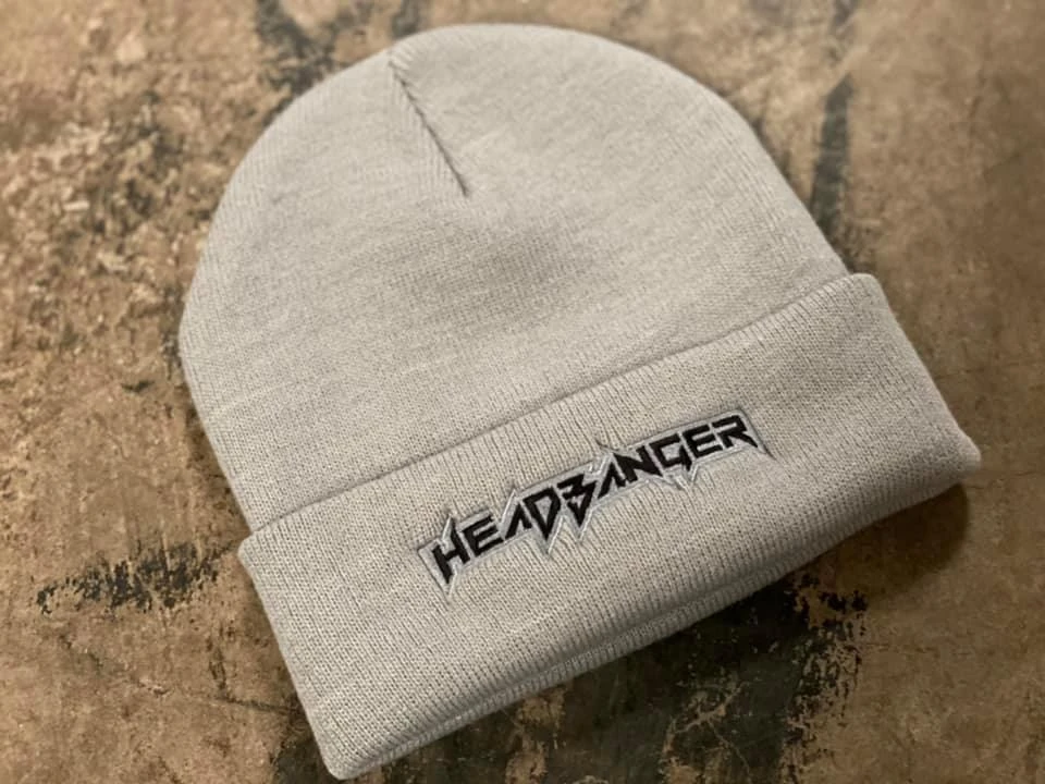 Headbanger Sports OG Logo'd Cuff Beanies: Grey 3 Headbanger Sports OG Logo'd Cuff Beanies: Grey