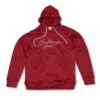 Headbanger Sports Performance Fleece Line Hoodie W/ Kangaroo Pocket: Deep Red -Baseball Shop HeadbangerSportsRedHoodie