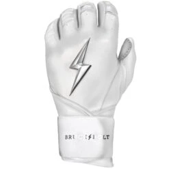 Bruce Bolt PREMIUM PRO Chrome Series Long Cuff Batting Gloves: White 13 Bruce Bolt PREMIUM PRO Chrome Series Long Cuff Batting Gloves: White -Baseball Shop LC CHRW LEFT