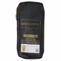 Bruce Bolt PREMIUM PRO Gold Series Batting Gloves: Long Cuff -Baseball Shop LC GLD BAG