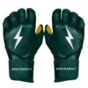 Bruce Bolt PREMIUM PRO Long Cuff Batting Gloves: Green 1 Bruce Bolt PREMIUM PRO Long Cuff Batting Gloves: Green -Baseball Shop LC GRNG HERO