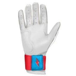 Bruce Bolt PREMIUM PRO BRINSON Series Long Cuff Batting Gloves: White 9 Bruce Bolt PREMIUM PRO BRINSON Series Long Cuff Batting Gloves: White -Baseball Shop LC LBW PALM