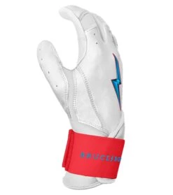 Bruce Bolt PREMIUM PRO BRINSON Series Long Cuff Batting Gloves: White 11 Bruce Bolt PREMIUM PRO BRINSON Series Long Cuff Batting Gloves: White -Baseball Shop LC LBW SIDE