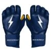Bruce Bolt PREMIUM PRO Long Cuff Batting Gloves: Navy 2 Bruce Bolt PREMIUM PRO Long Cuff Batting Gloves: Navy -Baseball Shop LC NVYG HERO