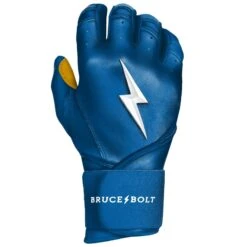 Bruce Bolt PREMIUM PRO Long Cuff Batting Gloves: Royal -Baseball Shop LC ROYG RIGHT