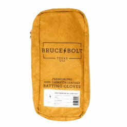 Bruce Bolt PREMIUM PRO Long Cuff Batting Gloves: White -Baseball Shop LC WHTG BAG