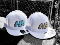 Headbanger Sports I8501 Cap America Flexfit Performance Trucker Mesh Back Hat: White & Gold -Baseball Shop MatteGold2