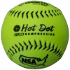 Worth 11" Hot Dot NSA Slowpitch Softballs 52/275 (Dozen): NO11SY