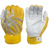 2022 Spiderz PRIZM Batting Gloves: Yellow/Silver