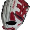 Miken Pro Series 13.5″ Slow Pitch Fielding Glove – White/Scarlet/Navy: PRO135WSN 2 Miken Pro Series 13.5″ Slow Pitch Fielding Glove – White/Scarlet/Navy: PRO135WSN -Baseball Shop PRO135WSN Slowpitch Softball Glove