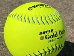 Worth 12" Super Gold Dot PRO M USSSA Slowpitch Softballs (Dozen): UM12CY -Baseball Shop PhotoMar11 121056PM