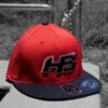 Headbanger Sports I8503 Cap America Flexfit Perforated Performance Hat: Red & Black -Baseball Shop RED BLACK