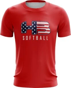 Headbanger Sports Exclusive " HB Sports Softball" Short Sleeve Jersey -Baseball Shop RedSoftball