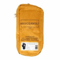 Bruce Bolt PREMIUM PRO Short Cuff Batting Gloves: Black -Baseball Shop SC BLKG BAG