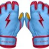 Bruce Bolt PREMIUM PRO BADER Series Short Cuff Batting Gloves: Baby Blue 2 Bruce Bolt PREMIUM PRO BADER Series Short Cuff Batting Gloves: Baby Blue -Baseball Shop SC HBB HERO