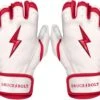Bruce Bolt PREMIUM PRO BADER Series Short Cuff Batting Gloves: White 1 Bruce Bolt PREMIUM PRO BADER Series Short Cuff Batting Gloves: White -Baseball Shop SC HBW HERO
