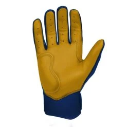 Bruce Bolt PREMIUM PRO Short Cuff Batting Gloves: Navy -Baseball Shop SC NVYG PALM