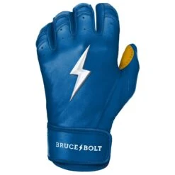 Bruce Bolt PREMIUM PRO Short Cuff Batting Gloves: Royal 19 Bruce Bolt PREMIUM PRO Short Cuff Batting Gloves: Royal -Baseball Shop SC ROYG LEFT