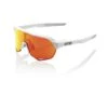 100% S2 Sunglasses Soft Tact Off White - HiPER Red Multilayer Mirror Lens -Baseball Shop SP21 S2 60006 00007 3Q