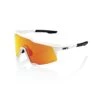 100% SPEEDCRAFT Sunglasses Soft Tact Off White - HiPER Red Multilayer Mirror Lens