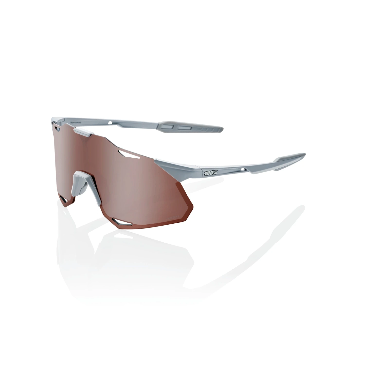 100% HYPERCRAFT Sunglasses Matte Stone Grey - HiPER Crimson Silver Mirror Lens 3 100% HYPERCRAFT Sunglasses Matte Stone Grey - HiPER Crimson Silver Mirror Lens