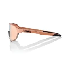 100% S2 Sunglasses Matte Copper Chromium - HiPER Copper Mirror Lens -Baseball Shop SP22 S2 60006 00005 PROFILE