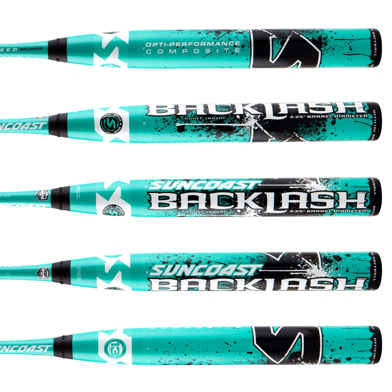 Suncoast Backlash ASA/USA 13" Balanced Slowpitch Softball Bat 3 Suncoast Backlash ASA/USA 13" Balanced Slowpitch Softball Bat