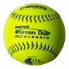Worth 11" USSSA Super Green Dot Classic W Composite Softballs (Dozen): UC11CY -Baseball Shop UC11CY