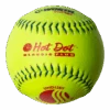 Worth 12" Classic Plus USSSA Hot Dot Slowpitch Softballs (Dozen): UHD12SY -Baseball Shop UHD12SY