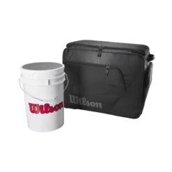 Wilson Coaches Ball Bucket Roller Bag: WB5710701 -Baseball Shop WB5710701 3 Wilson Ball Bucket Bag Black.png.cq5dam.web .1200.1200