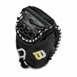 2023 Wilson A2000 M1DSS 33.5" Baseball Catcher's Mitt: WBW100995335 13 2023 Wilson A2000 M1DSS 33.5" Baseball Catcher's Mitt: WBW100995335 -Baseball Shop WBW100995 2 A2000 C M1DSC 335 BlackSS BlackDimple White WilsonGold