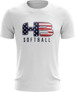Headbanger Sports Exclusive " HB Sports Softball" Short Sleeve Jersey -Baseball Shop WhiteSoftball