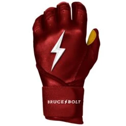 Bruce Bolt PREMIUM PRO Long Cuff Batting Gloves: Maroon -Baseball Shop premium pro long cuff batting gloves maroon brucebolt 153600