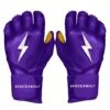 Bruce Bolt PREMIUM PRO Long Cuff Batting Gloves: Purple 1 Bruce Bolt PREMIUM PRO Long Cuff Batting Gloves: Purple -Baseball Shop premium pro long cuff batting gloves purple brucebolt 331309