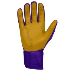 Bruce Bolt PREMIUM PRO Long Cuff Batting Gloves: Purple -Baseball Shop premium pro long cuff batting gloves purple brucebolt 661404