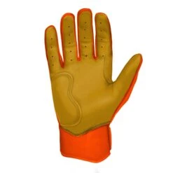 Bruce Bolt PREMIUM PRO Short Cuff Batting Gloves: Orange -Baseball Shop premium pro short cuff batting gloves orange brucebolt 164912