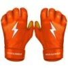 Bruce Bolt PREMIUM PRO Short Cuff Batting Gloves: Orange 2 Bruce Bolt PREMIUM PRO Short Cuff Batting Gloves: Orange -Baseball Shop premium pro short cuff batting gloves orange brucebolt 362485